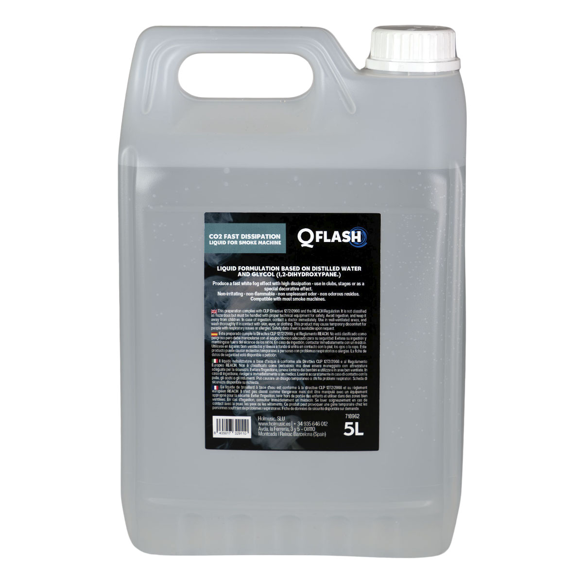 QFlash Liquid smoke CO2 Rapid dissipation 5 liters - Imagen 2